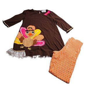 Rare Editions Thanksgiving Turkey Matching outfit 7